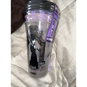 ZAK 3 pack Wednesday Glow in the Dark Tumblers w/Straws 25 Oz.